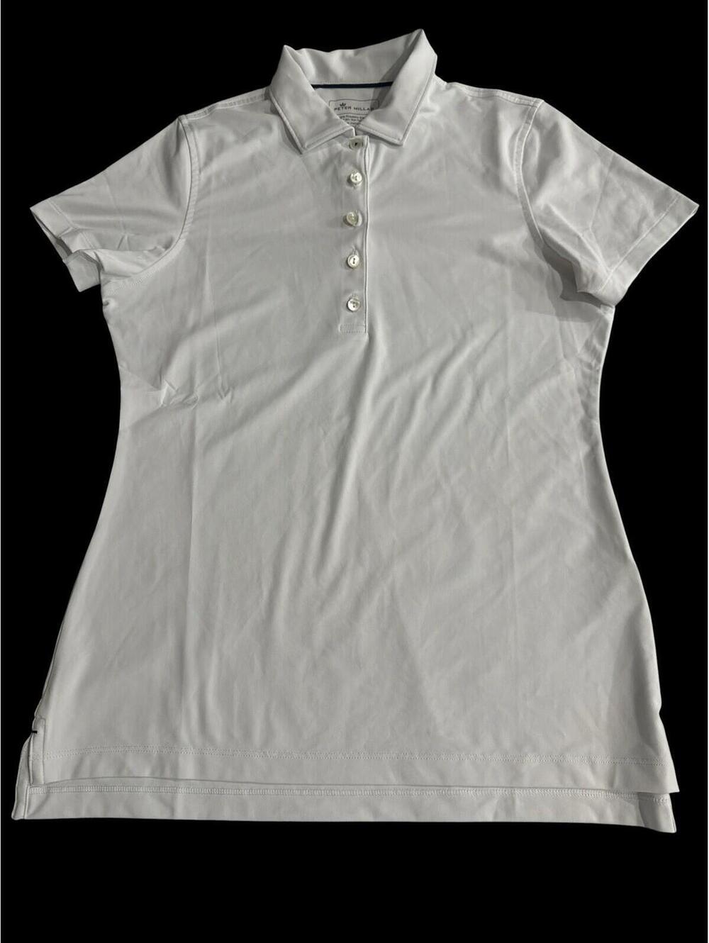 Peter Millar Women's Solid Performance Jersey Golf Polo, Size Small